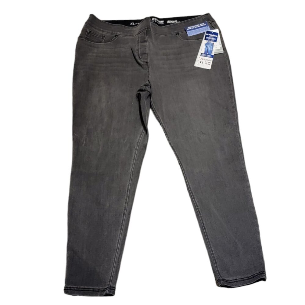 NEW NYGARD XL PLUS SIZED DENIM SKINNY JEGGINGS 18-20 PETITE JEANS NWT
